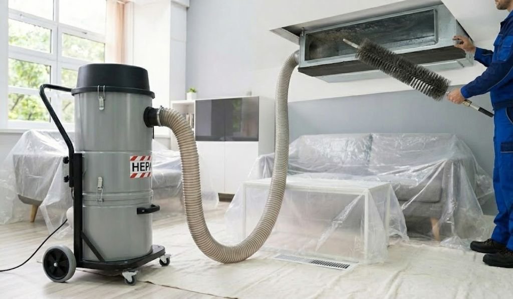 High-Pressure Air Duct Cleaning